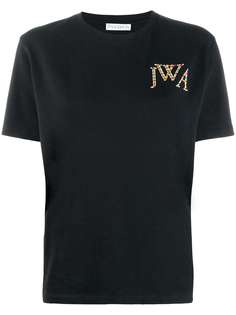 JW Anderson футболка с вышитым логотипом