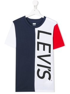 Levis Kids футболка в стиле колор-блок с логотипом