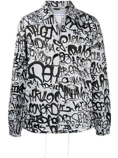 Comme Des Garçons Shirt куртка с принтом граффити