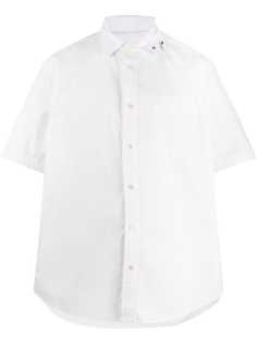 Sacai поплиновая рубашка с короткими рукавами