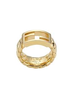 Fendi массивное кольцо Baguette