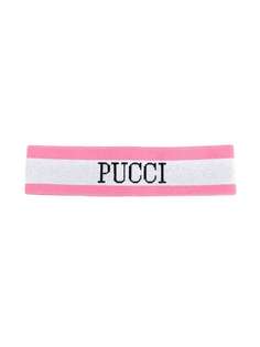 Emilio Pucci Junior повязка на голову с логотипом