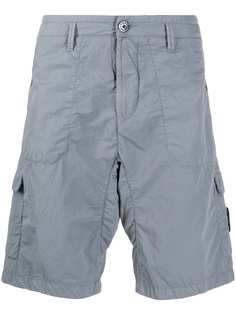 Stone Island шорты карго с жатым эффектом