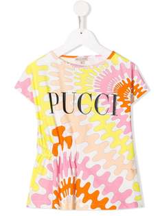 Emilio Pucci Junior футболка свободного кроя с принтом