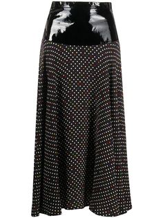 Christopher Kane юбка миди с лакированной вставкой