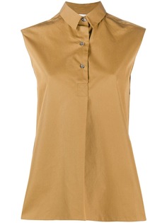 Aspesi рубашка строгого кроя без рукавов