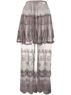 Jean Paul Gaultier Pre-Owned прозрачная юбка макси 1990-х годов