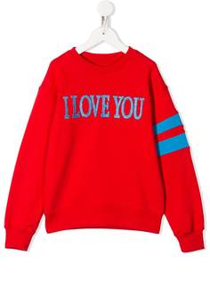 Alberta Ferretti Kids толстовка I Love You