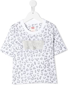 Levis Kids футболка с леопардовым принтом