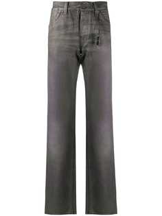 Gianfranco Ferré Pre-Owned прямые джинсы 1990-х годов с эффектом металлик