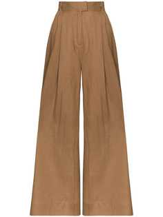 Three Graces high-waisted trousers