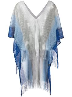 Missoni пончо в стиле колор-блок с драпировкой