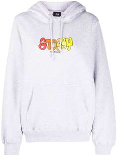 Stussy толстовка с логотипом и капюшоном