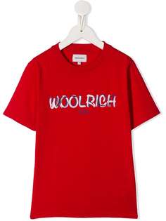 Woolrich Kids футболка свободного кроя с логотипом
