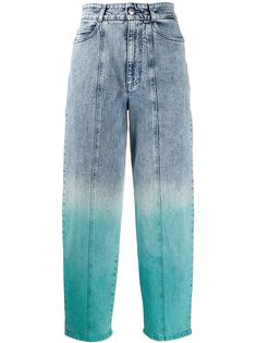 Stella McCartney джинсы прямого кроя с эффектом градиента