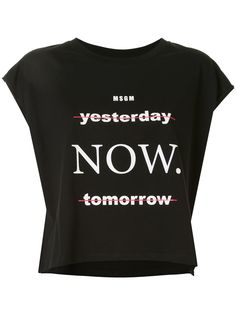 MSGM топ с принтом Now