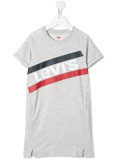 Levis Kids платье-футболка с разрезом