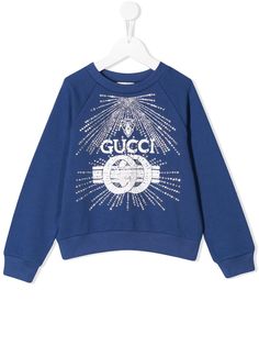 Gucci Kids толстовка с логотипом