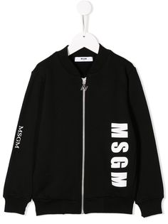 Msgm Kids бомбер с логотипом