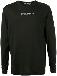 Dolce & Gabbana футболка с длинными рукавами и логотипом