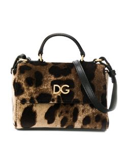 Dolce & Gabbana Kids сумка на плечо с леопардовым принтом