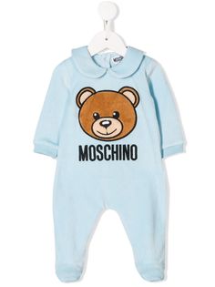 Moschino Kids комбинезон с логотипом Teddy Bear