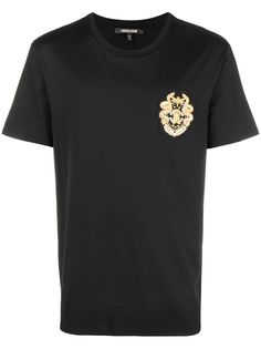 Roberto Cavalli logo patch T-shirt