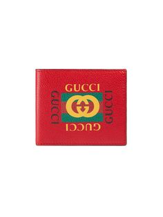 Gucci бумажник с принтом логотипа