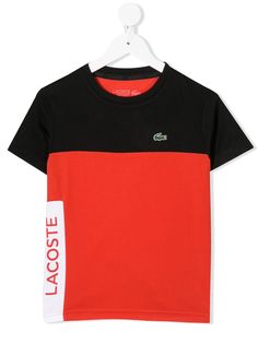 Lacoste Kids футболка в стиле колор-блок