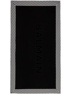 Balmain пляжное полотенце с логотипом