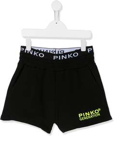 Pinko Kids шорты с логотипом