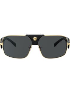 Versace Eyewear солнцезащитные очки в прямоугольной оправе