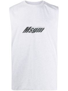 MSGM спортивный топ без рукавов