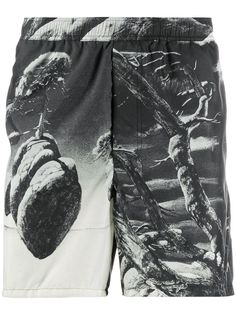 Valentino плавки-шорты с принтом Floating Island