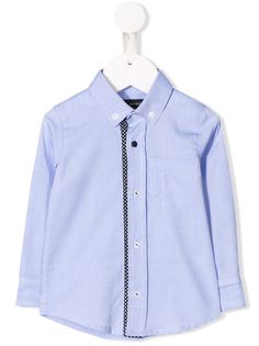 Lapin House приталенная рубашка с длинными рукавами