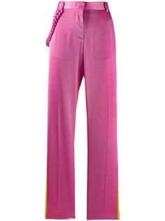 MSGM брюки в полоску с цепочкой