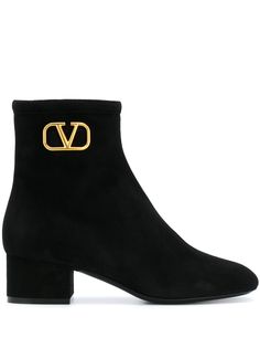 Valentino ботильоны Valentino Garavani с логотипом VLogo