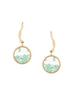 Aurelie Bidermann серьги Chivoir с изумрудами