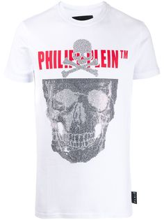 Philipp Plein декорированная футболка с короткими рукавами