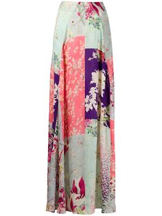 Etro юбка макси с цветочным принтом