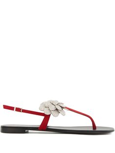 Giuseppe Zanotti сандалии Phoebe на плоской подошве