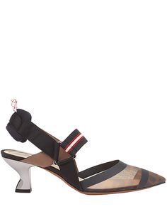 Fendi туфли Colibrì с ремешком на пятке и логотипом FF