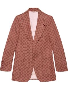 Gucci парусиновый пиджак с узором GG