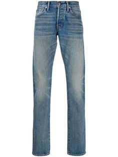 Tom Ford джинсы прямого кроя с эффектом потертости