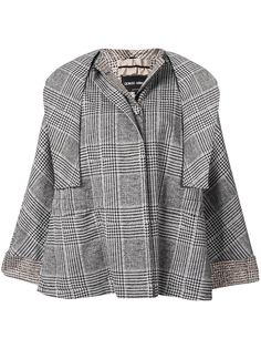 Giorgio Armani клетчатая куртка-кейп