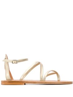 K. Jacques metallic strappy sandals
