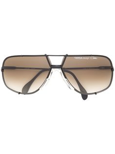 Cazal объемные солнцезащитные очки-авиаторы
