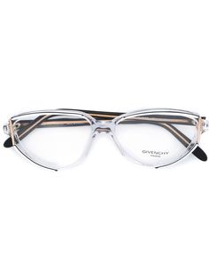 Givenchy Pre-Owned очки с закругленной оправой