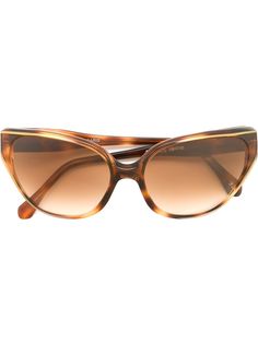 Yves Saint Laurent Pre-Owned солнцезащитные очки с оправой "кошачий глаз"
