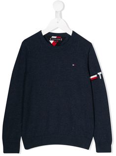 Tommy Hilfiger Junior джемпер с вышитым логотипом